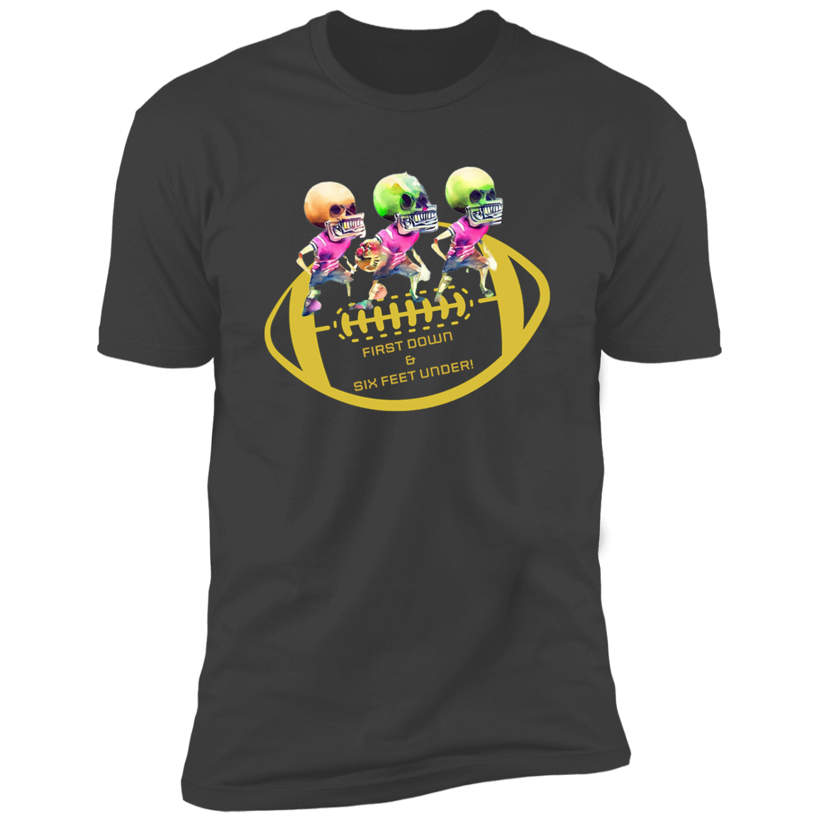 Football skull Premium Short Sleeve T-Shirt